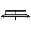 vidaXL Bed Frame without Mattress Solid Wood Pine 200x200cm Black