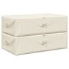 vidaXL Storage Box | Set of 2 | Cream