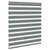 vidaXL Zebra Blind Dark Grey 135x100 cm Fabric Width 130.9 cm Polyester