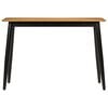vidaXL Dining Table 112x52x76 cm Solid Wood Mango and Iron