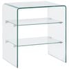 vidaXL Coffee Table | See-Through | Tempered Safety Glass | Compact | Sturdy