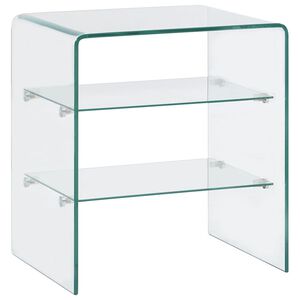 vidaXL Coffee Table | See-Through | Tempered Safety Glass | Compact | Sturdy