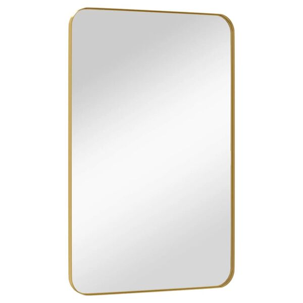 vidaXL Wall-mounted Mirror Gold 50x80 cm Rectangle
