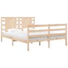 vidaXL Bed Frame without Mattress 120x190 cm Small Double Solid Wood Pine