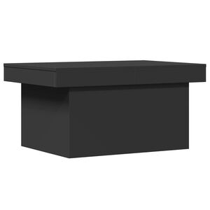 vidaXL Coffee Table Black 80x55x40 cm Engineered Wood