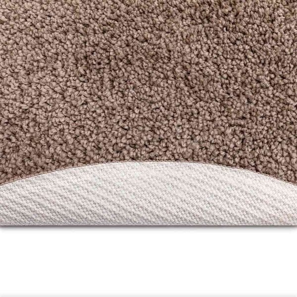 vidaXL Anti-slip Shaggy Rug Brown 90 x 90 cm PP