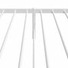 vidaXL Metal Bed Frame without Mattress with Headboard White 80x200cm