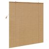 vidaXL Roller Blind with Curtains Manual Brown 150 x 160 cm Bamboo