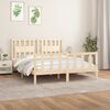 vidaXL Bed Frame without Mattress Solid Wood Pine 150x200 cm King Size King Size