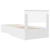 vidaXL Bed Frame with Headboard White 90 x 190 cm Engineered Wood