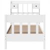 vidaXL Bed Frame without Mattress White 90x200 cm Solid Wood Pine