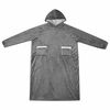 vidaXL Blanket Hoodie Dark Grey L Fleece and Flannel
