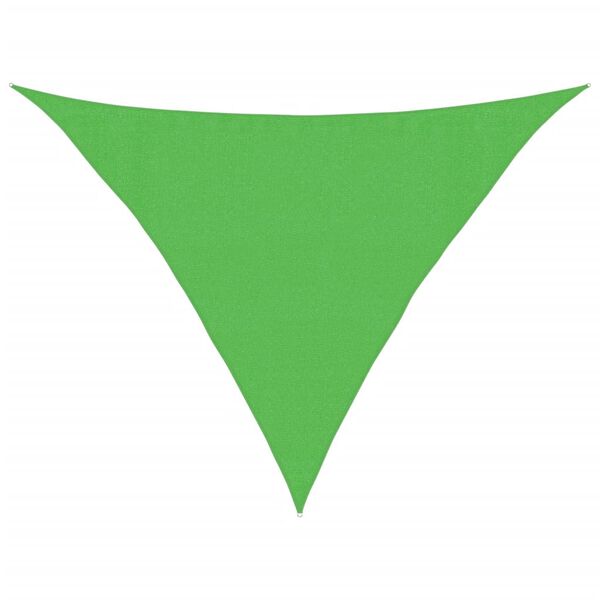 vidaXL Sunshade Sail 160 g/m² Light Green 3.5x3.5x4.9 m HDPE