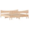 vidaXL Bed Frame without Mattress 200x200 cm Solid Wood Pine