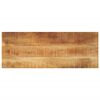 vidaXL Table Top 70x40x2.5 cm Rectangular Solid Wood Rough Mango