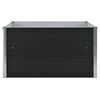 vidaXL Raised Garden Bed 100x100x45 cm Galvanised Steel Anthracite