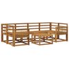 vidaXL Outdoor Sofa Set 7 pcs Natural Solid Acacia Wood