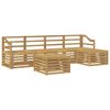 vidaXL Outdoor Sofa Set 6 pcs White Solid Acacia Wood