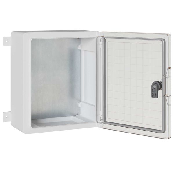 vidaXL Control Cabinet Grey 30 x 16.5 x 35 cm ABS Plastic