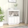 vidaXL Sideboard White 60x34x75 cm Solid Wood Pine