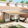 vidaXL Retractable Awning Manual Multicolour 500 x 350 cm Fabric