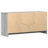 vidaXL TV Cabinet with LED Grey Sonoma 100x34x50 cm Engineered Wood
