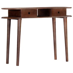 vidaXL Console Table 110x35x76 cm Solid Acacia Wood