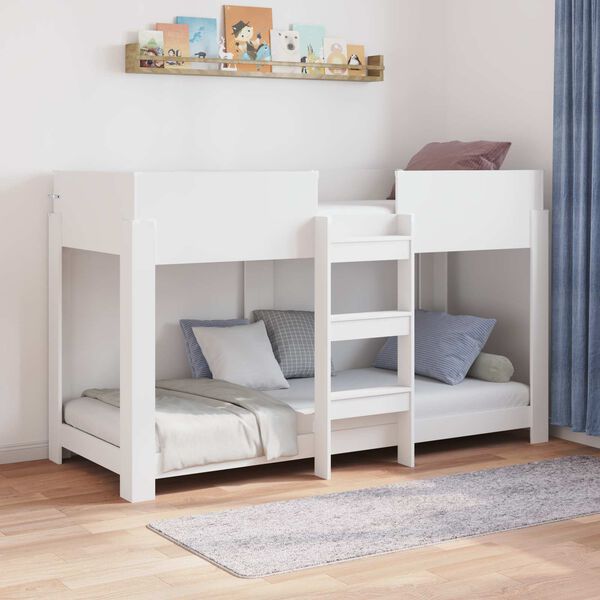 vidaXL Bunk Bed for Kids White 80 x 190 cm Engineered Wood