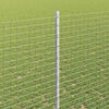 vidaXL Fence with Post Silver 1.4 x 10 m Steel
