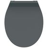 SCH&Uuml;TTE Duroplast Toilet Seat with Soft-Close SLIM ANTHRAZIT Anthracite