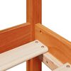 vidaXL Bed Frame without Mattress Wax Brown 120x190 cm Small Double Solid Wood Pine