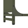 vidaXL Firewood Rack Olive Green 90x28x65 cm Cold-rolled steel