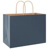 vidaXL Paper Bags 50 pcs with Handles Blue 32x17x25 cm