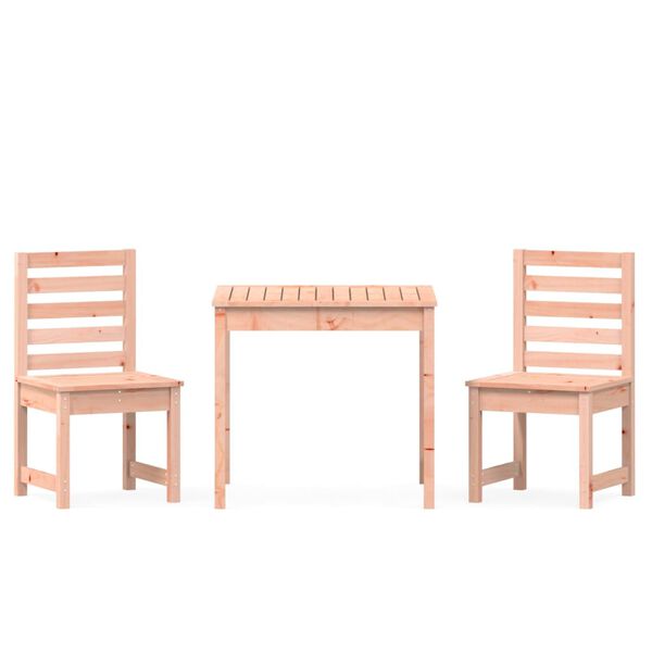 vidaXL 3 Piece Garden Bistro Set Solid Wood Douglas