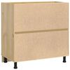 vidaXL Cabinet SKI Honey Brown 80 x 46 x 81.5 cm Solid Pine Wood