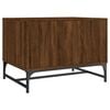 vidaXL Coffee Table with Glass Doors Brown Oak 68.5x50x50 cm