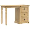 vidaXL Dressing Table Corona 110x47x75 cm Solid Wood Pine