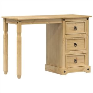 vidaXL Dressing Table Corona 110x47x75 cm Solid Wood Pine