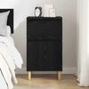 vidaXL Bedside Cabinet Black Oak 40 x 35 x 70 cm Engineered Wood