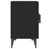 vidaXL TV Cabinet Black 150x30x50 cm Engineered Wood