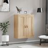 vidaXL Wall Mounted Cabinet Sonoma Oak 69.5x34x90 cm Engineered Wood