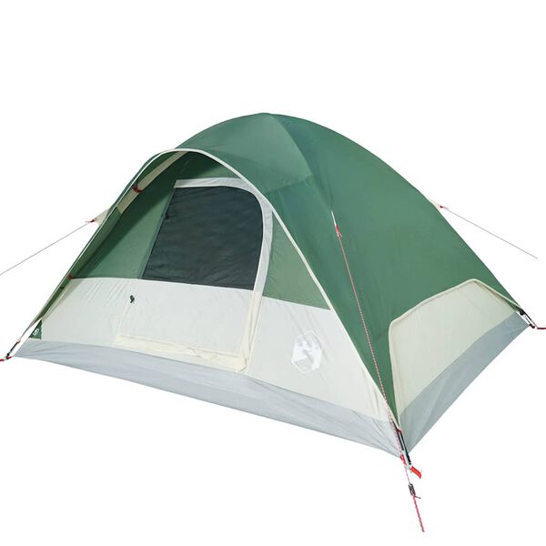 vidaXL Family Tent Dome 6-Person Green Waterproof
