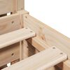 vidaXL Bed Frame without Mattress 120x190 cm Small Double Solid Wood Pine