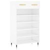 vidaXL Shoe Cabinet White 60x35x105 cm Engineered Wood