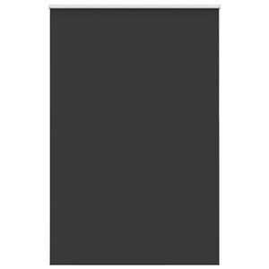 vidaXL Roller Blind Blackout Black 155x210 cm Fabric Width 151.6 cm Polyester