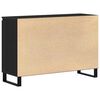 vidaXL Sideboard Black Oak 101.5 x 35 x 70 cm Engineered Wood