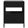 vidaXL Coffee Table with Infinity LED Black 40x40x51 cm
