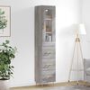 vidaXL Highboard Grey Sonoma 34.5x34x180 cm Engineered Wood