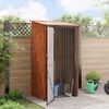 vidaXL Garden Sheds Brown 103 x 86 x 200 cm Metal