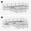 vidaXL Sofa Sets 9 pcs Natural Solid Acacia Wood